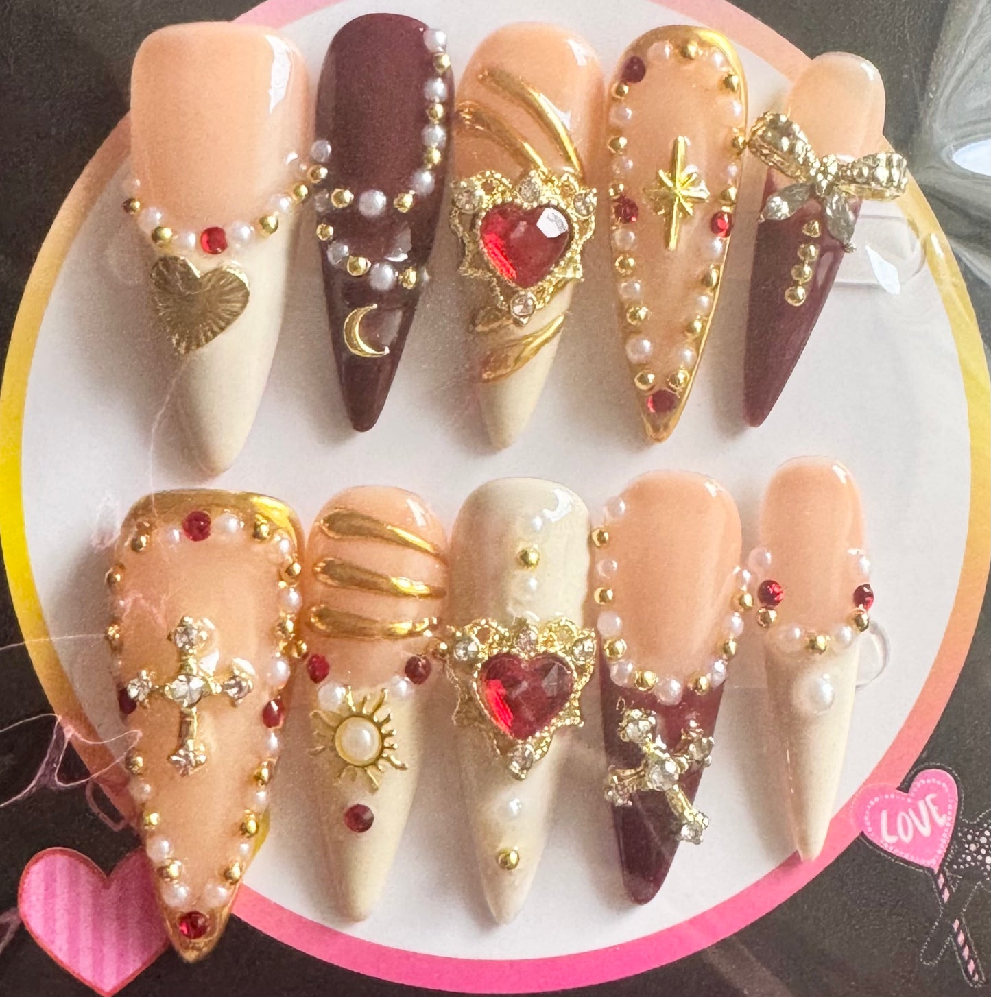 SALE! One of a kind Press-on Nails 004