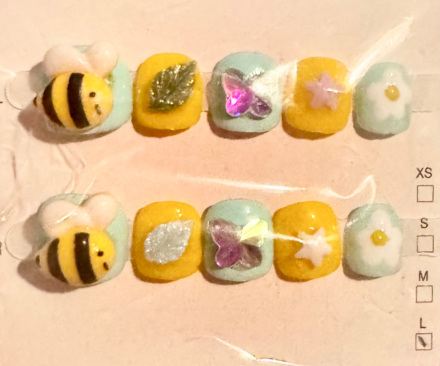 SALE! One of a kind $10 BABY Press-on Nails