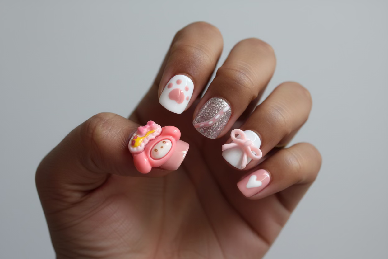 SALE! One of a kind $10 BABY Press-on Nails