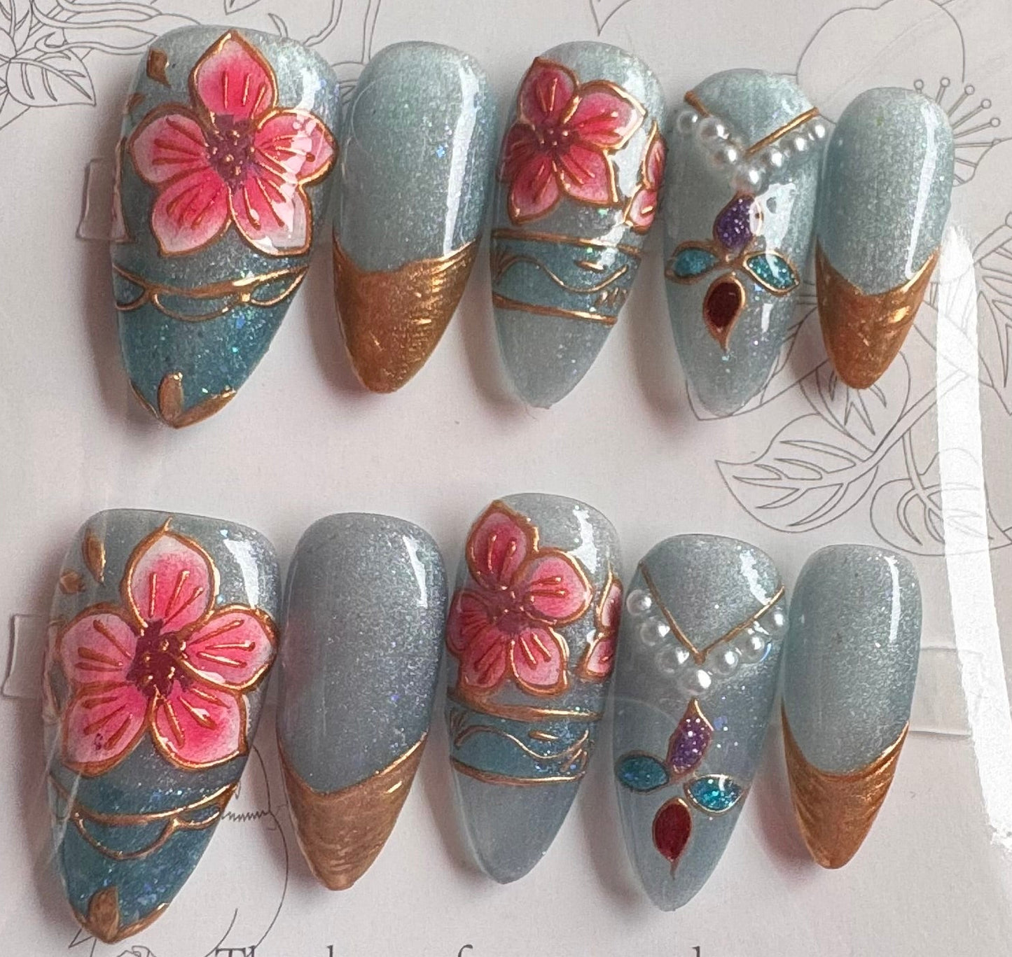 SALE! One of a kind Press-on nails