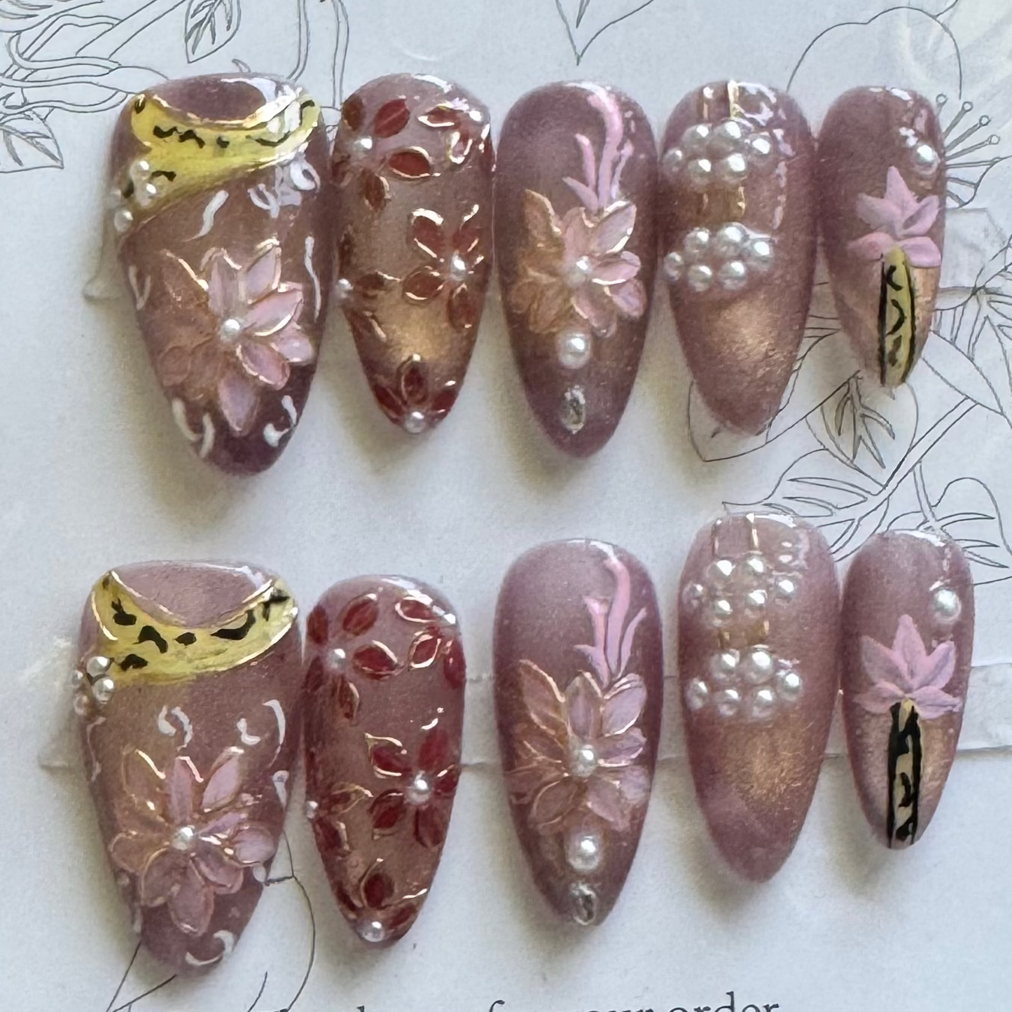 SALE! One of a kind Press-on nails