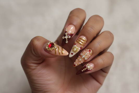 SALE! One of a kind Press-on Nails 004