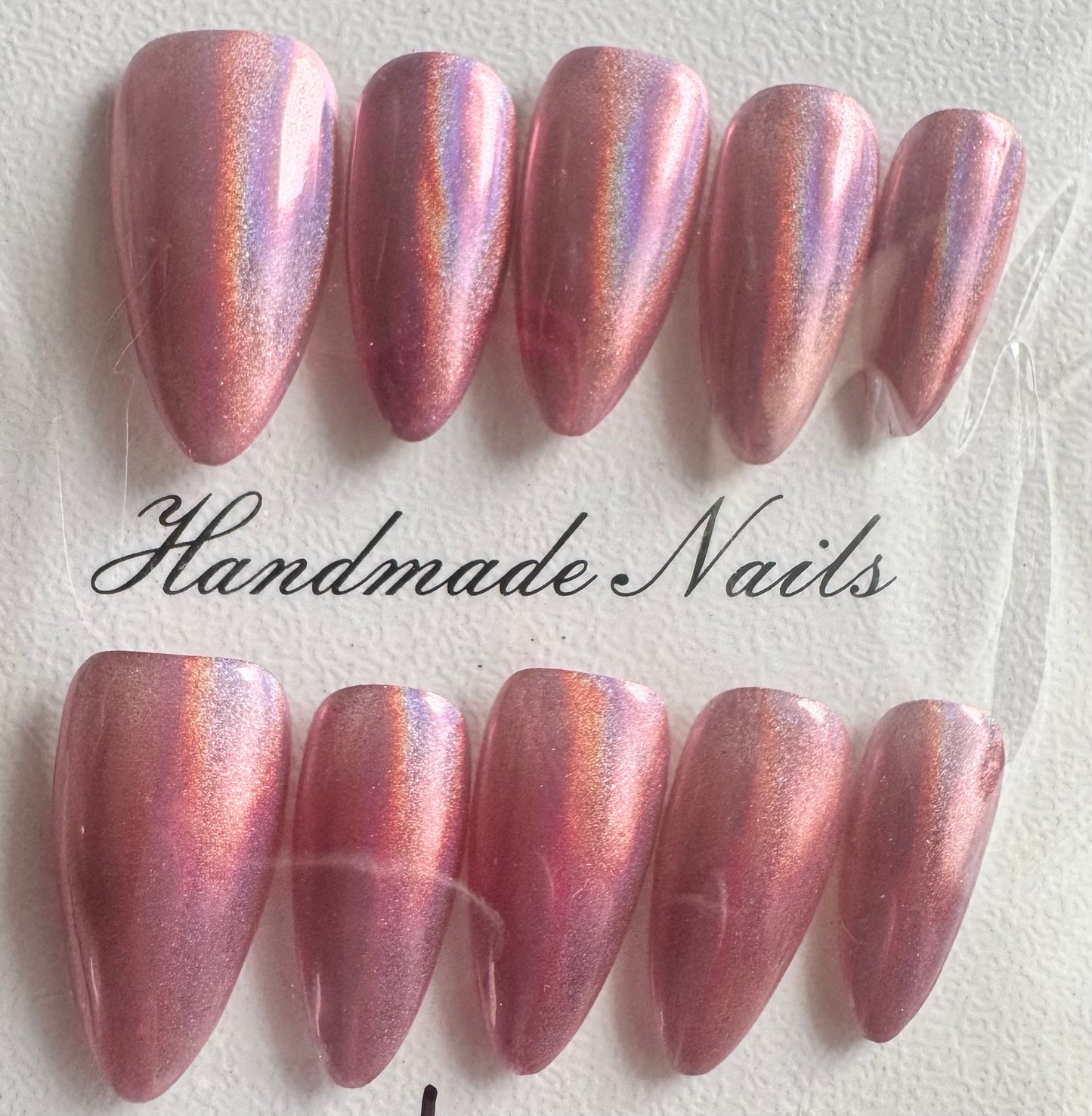 SALE! One of a kind Press-on Nails 1 Pink