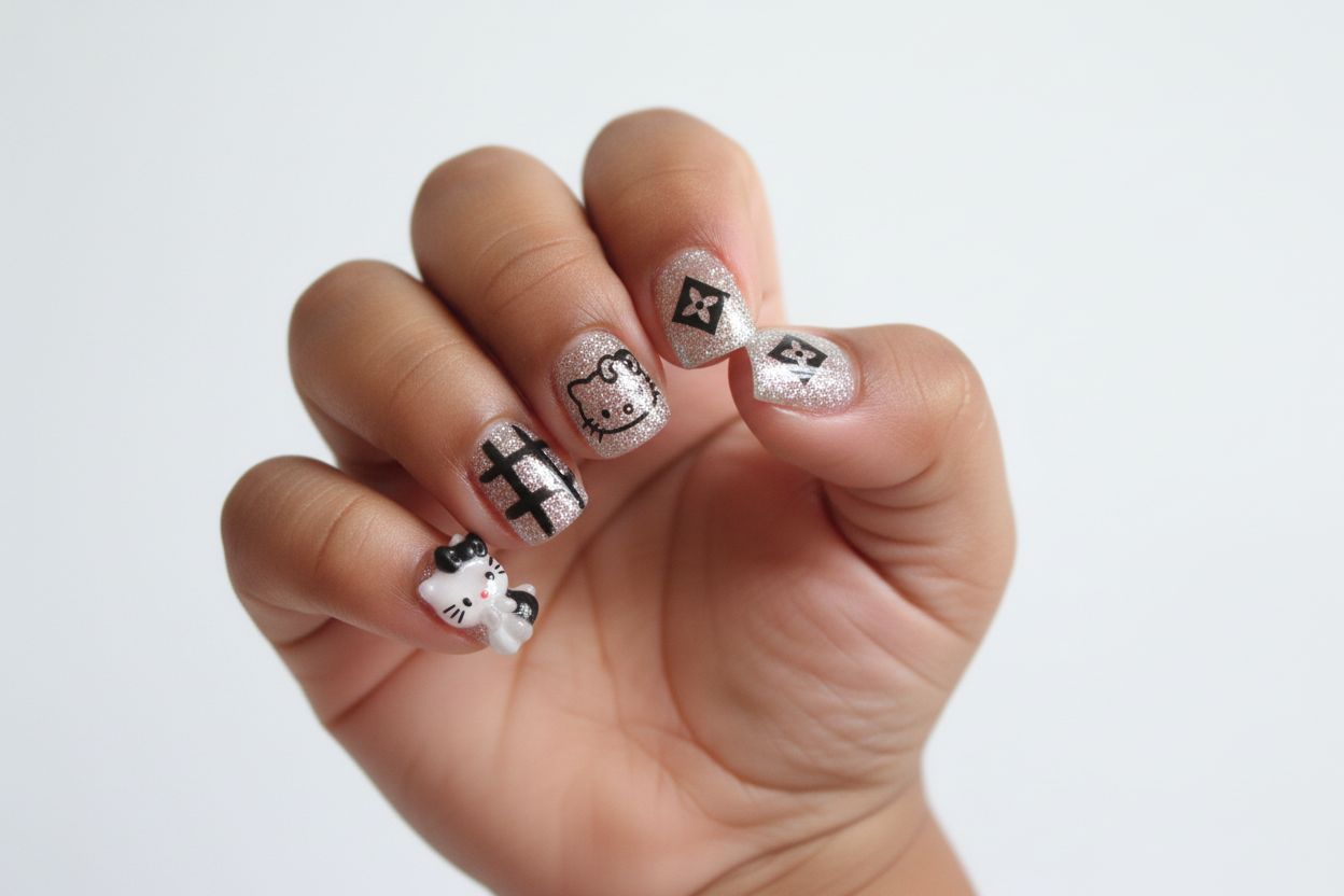 SALE! One of a kind  $10  BABY Press-on Nails