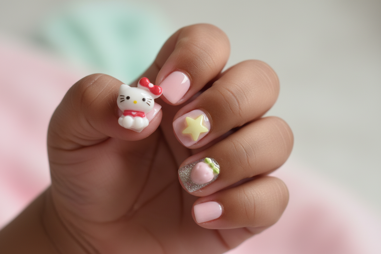 SALE! One of a kind  $10  BABY Press-on Nails