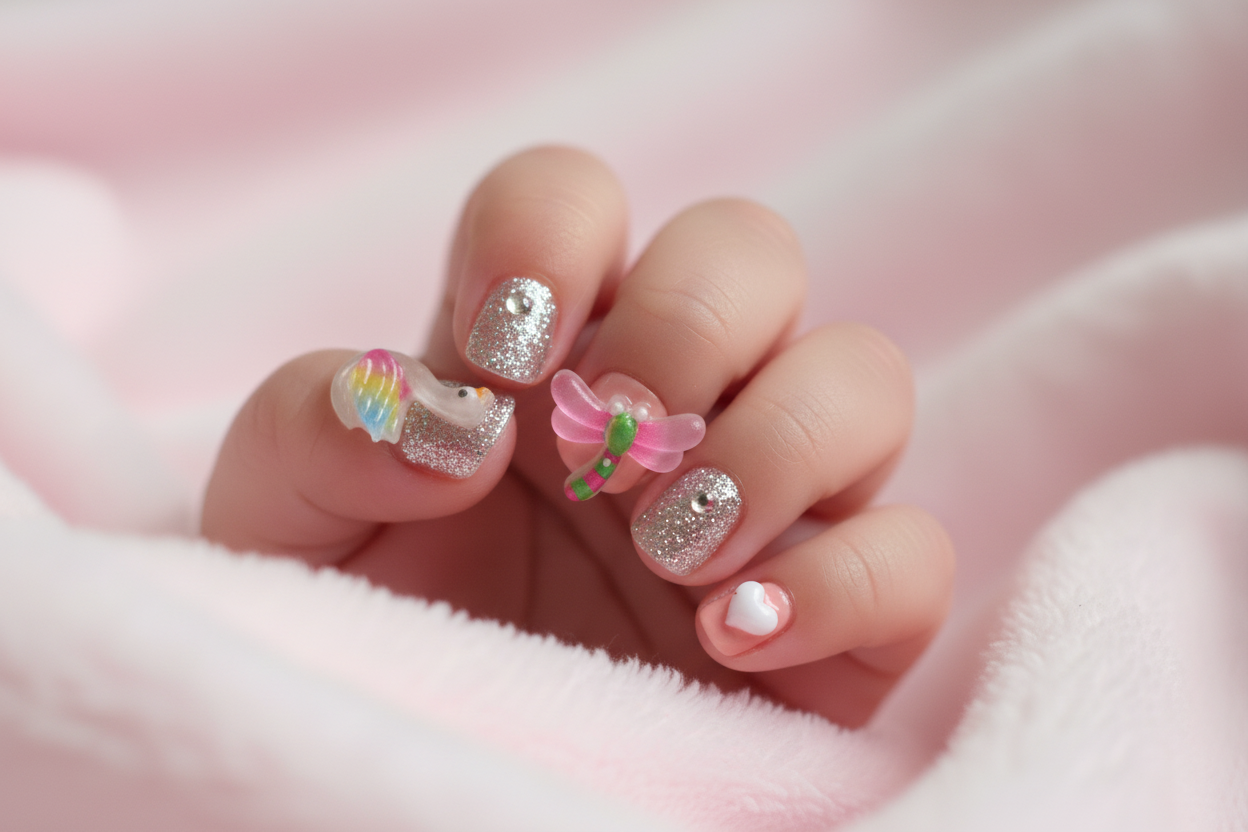 SALE! One of a kind  $10  BABY Press-on Nails