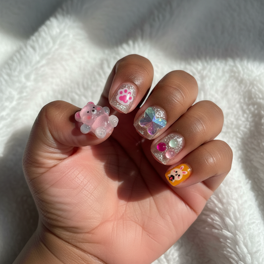 SALE! One of a kind  $10  BABY Press-on Nails