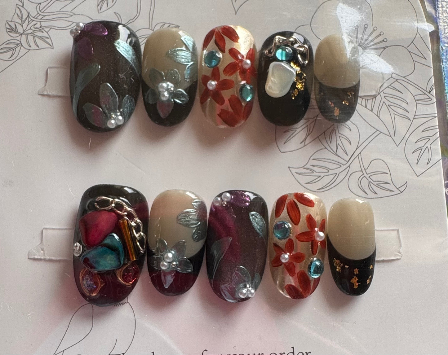 SALE! One of a kind Press-on