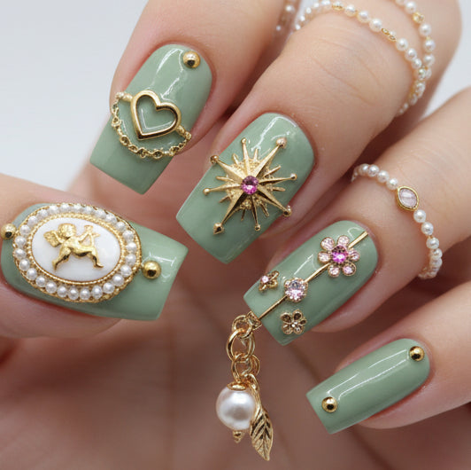 SALE! One of a kind Press-on nails 002