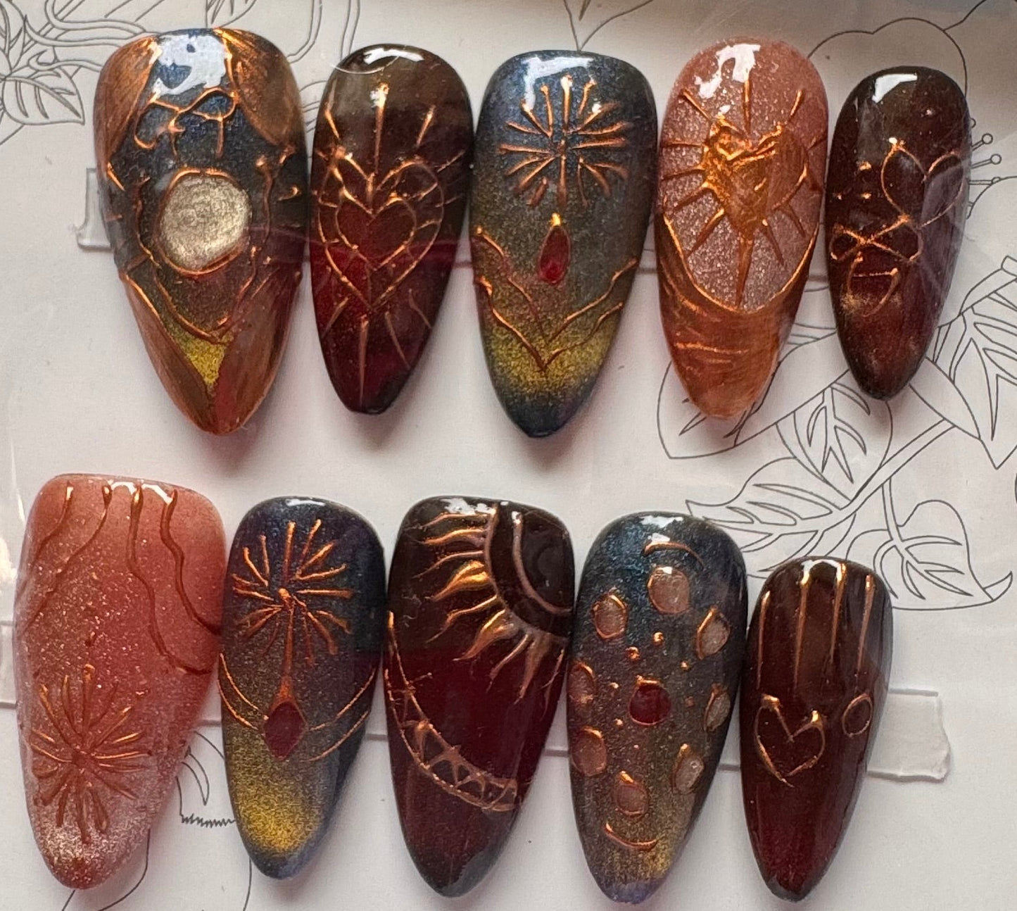 SALE! One of a kind Press-on nails