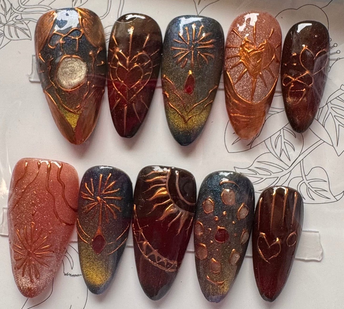 SALE! One of a kind Press-on nails